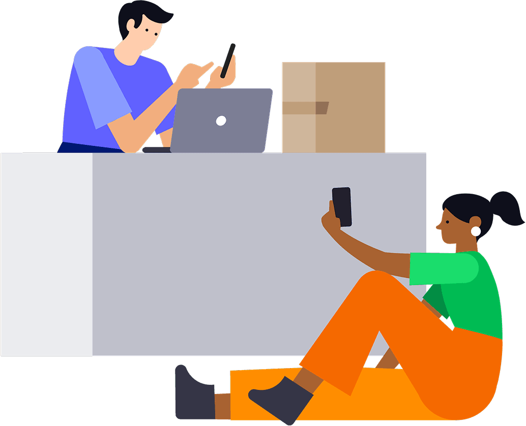 Belgian online shop illustrations